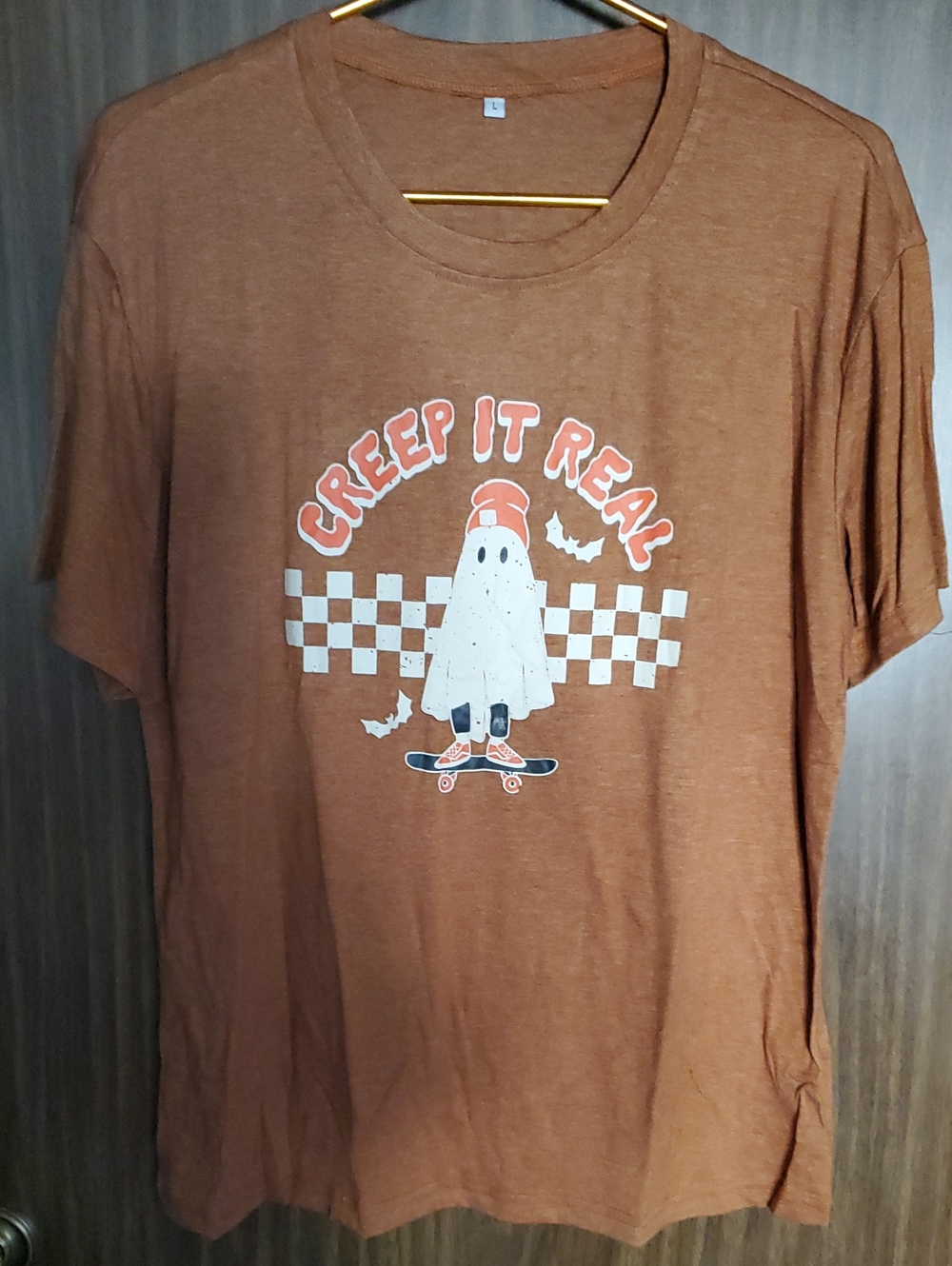 Creep It Real Brown Graphic Tee - Ghost Skate Design